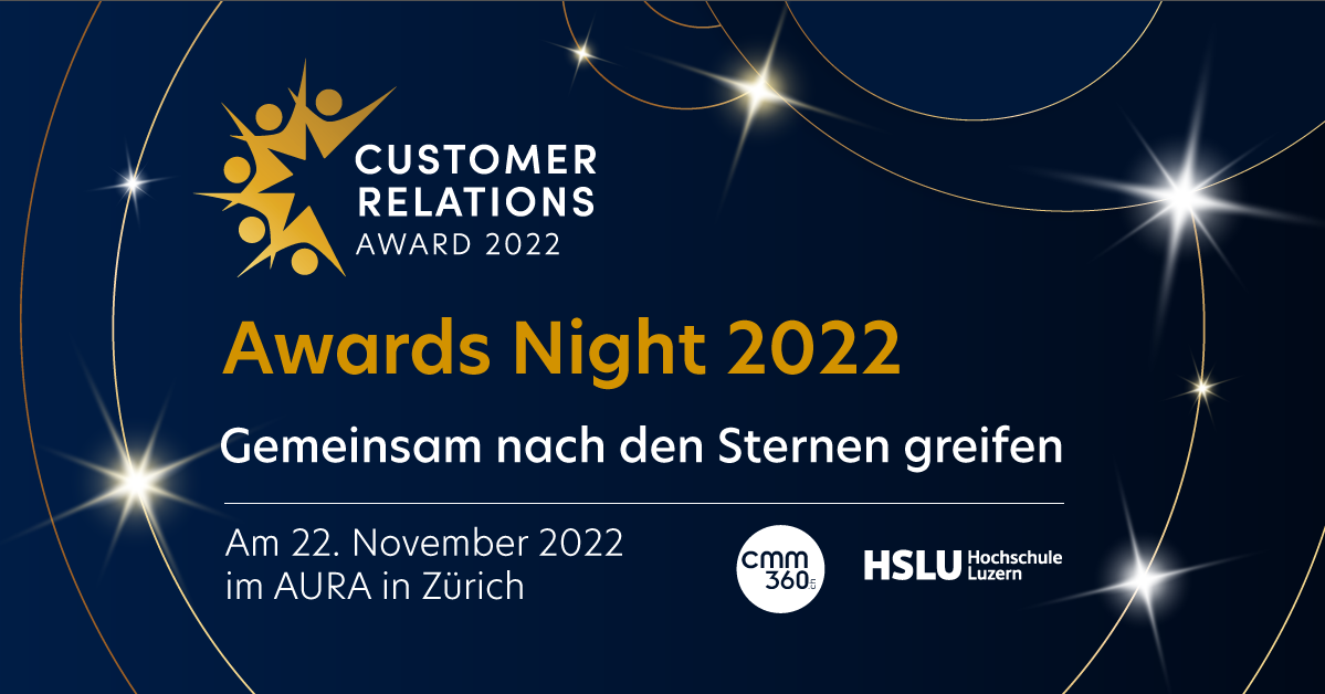 Awards Night: Gemeinsam feiern wir die Customer Relations Stars 2022_cmm360_Customer Relations Award_CRAward2022