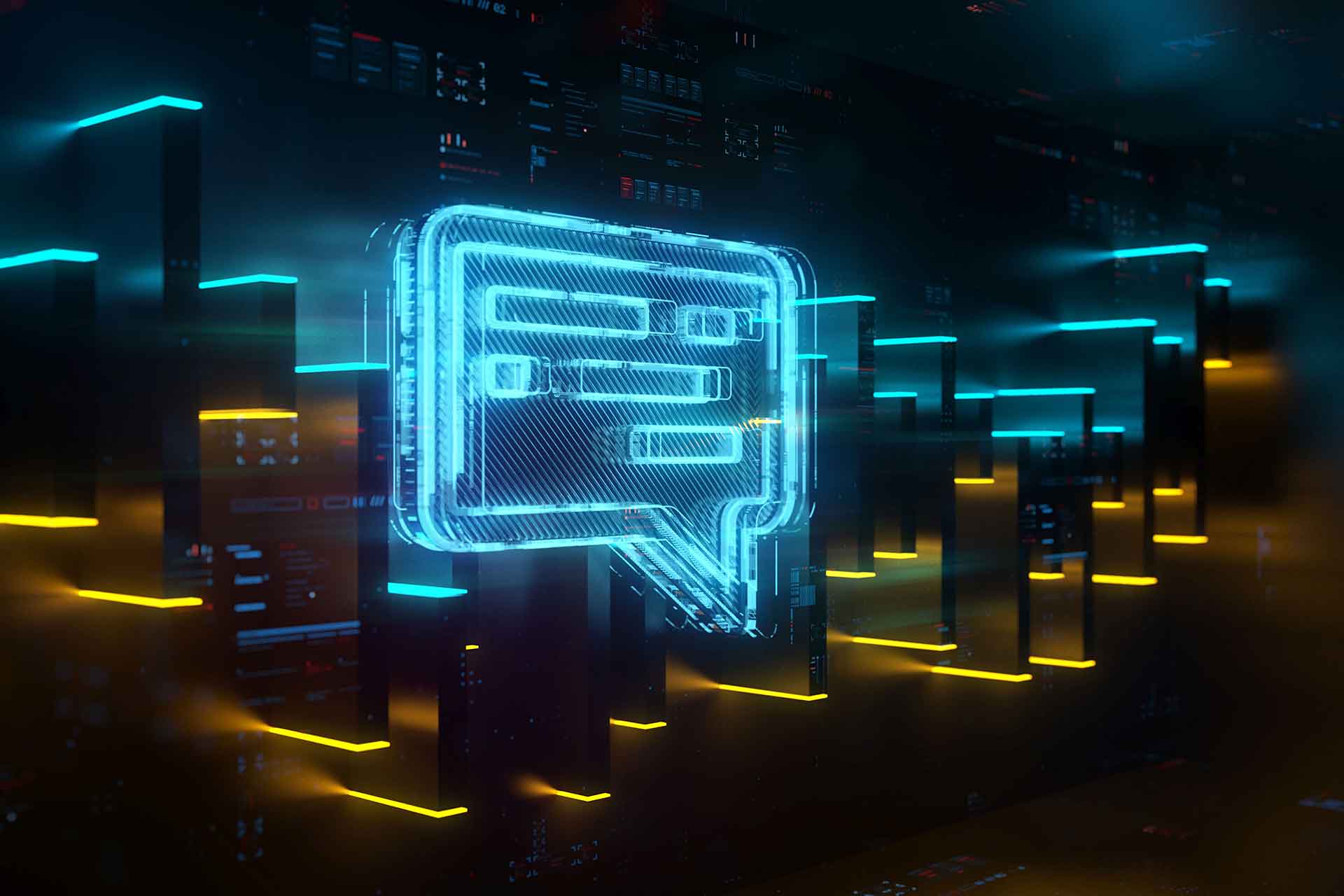 Braucht jedes Unternehmen einen KI-gestützten Chatbot? KI Chatbot futuristisch