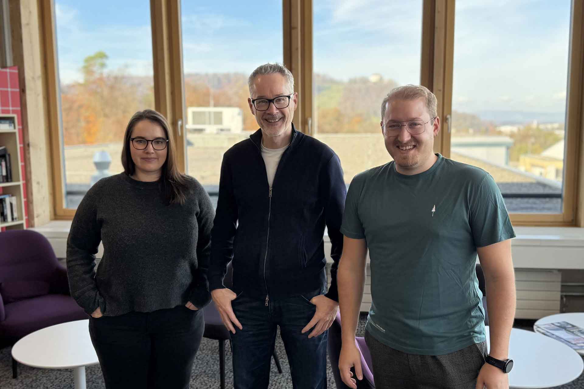 Mit KI-gestützter 360-Grad-Sicht zu Customer Excellence | v.l.n.r Céline Naef, CRM Application Managerin, Sascha Kappeler, Head of Customer Service und Silvan Stöckli, Lead Sales Support B2B bei Brack.Alltron