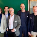 CX ist Rudern gegen den Strom. Wer aufgibt, verliert | v.l.n.r. Prof. Dr. Nils Hafner, Partner, Senior Advisor, Gregorio Uglioni, Associate Partner, Daniel Stiefel, Managing Partner, Rémon Elsten, Managing Partner, und Roman Lenz,Managing Partner bei Forward Partner