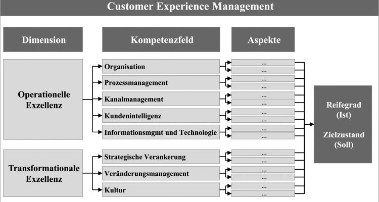 Wie fit ist Ihr Unternehmen im Customer Experience Management? Abbildungen, Artikel, CXM, Reifegradmodell-750x400