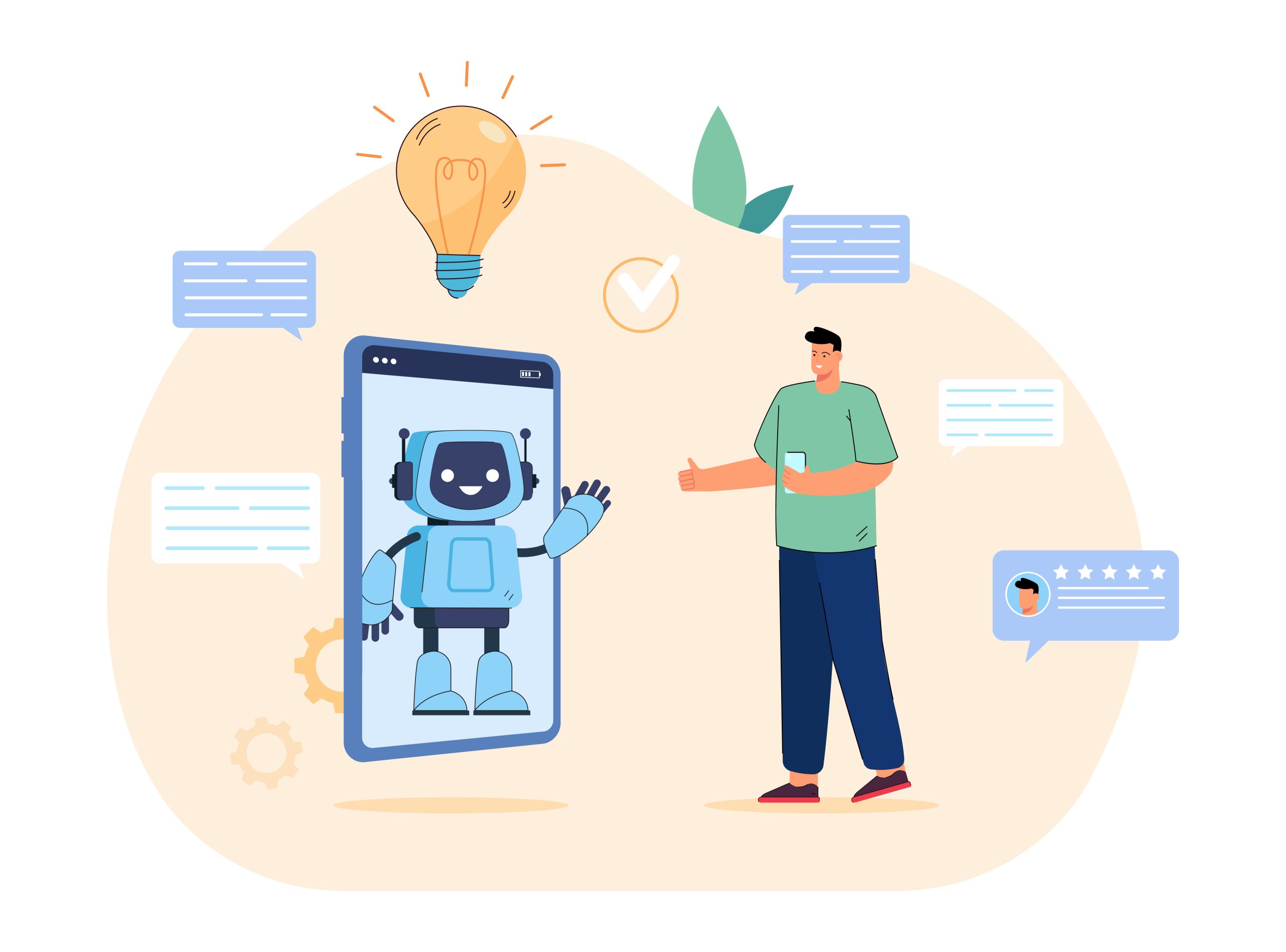 Das Beste aus beiden KI Welten kombiniert - Generative AI und Conversational AI ergänzen sich, Spitch, Bild von pch.vector auf Freepik