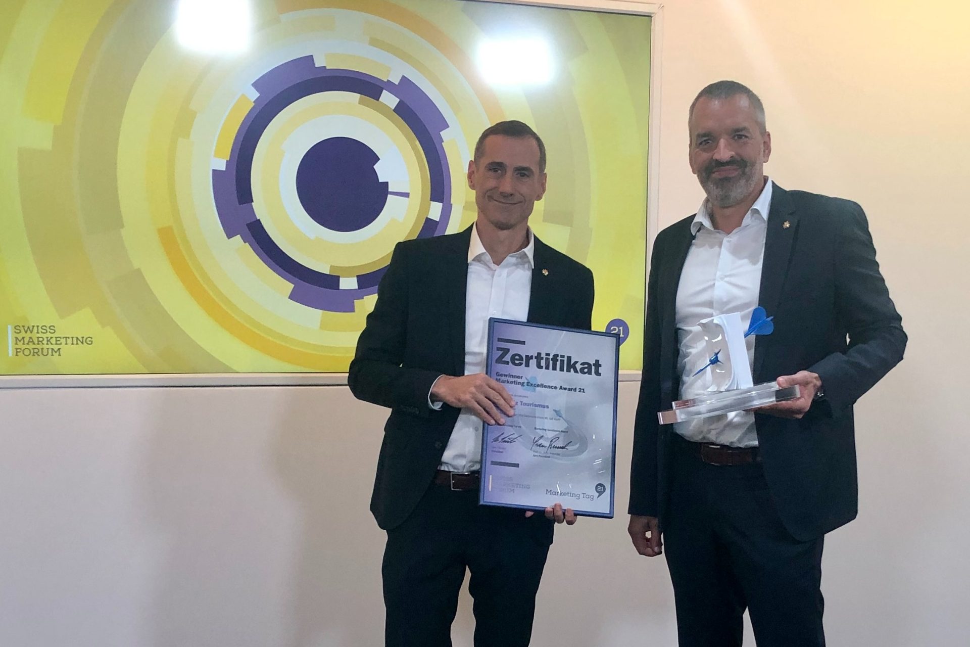 Die Marketing Excellence Awards gehen nach Jona, in die Lenzerheide, nach Dübendorf und Zürich