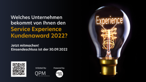 Service Experience Award 2022 - der Schweizer Kundenaward, QPM Marketing Service