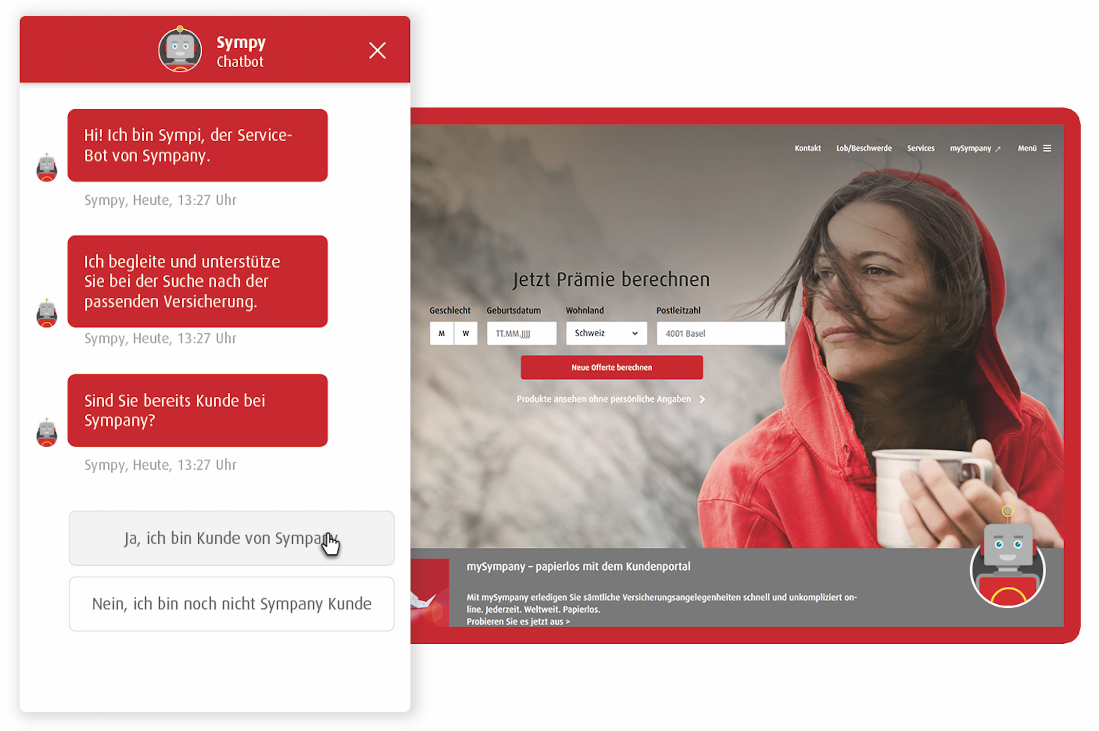 Sympi, Chatbot, PIDAS