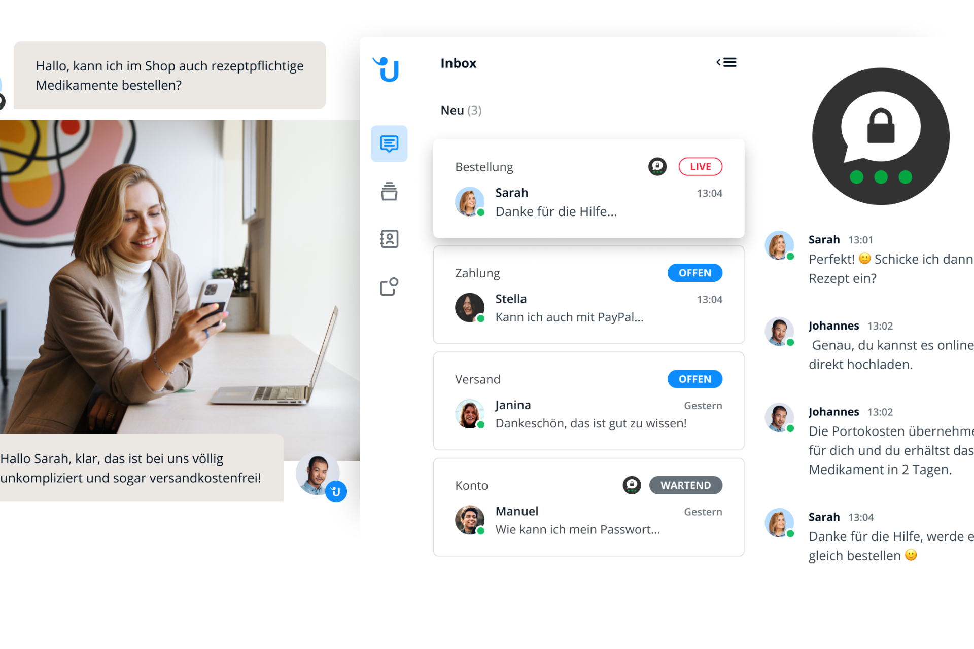 Chat im Kundenservice, Userlike, Treema