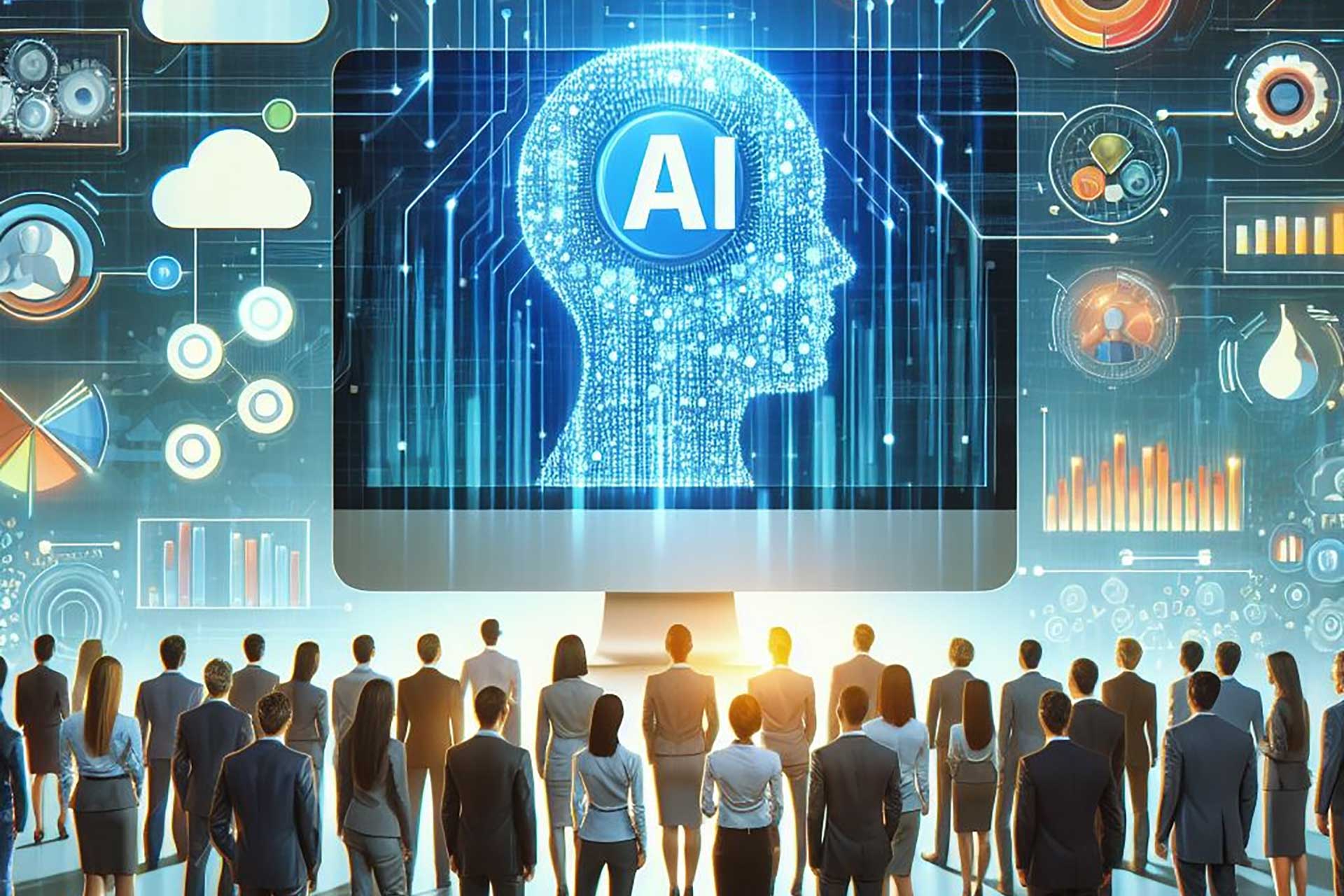 Unternehmen müssen ihre Mitarbeitenden auf eine KI-gestützte Zukunft vorbereiten Unternehmen müssen ihre Mitarbeitenden auf eine KI-gestützte Zukunft vorbereiten, Bild: BingImageCreator
